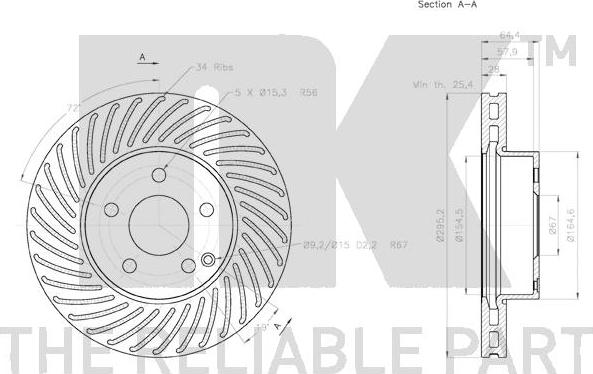 NK 3133100 - Kočioni disk www.molydon.hr