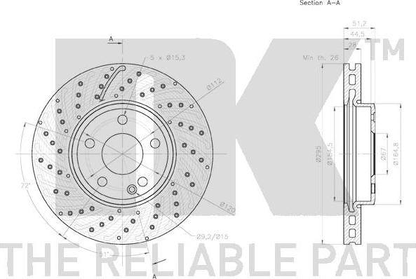 NK 3133116 - Kočioni disk www.molydon.hr