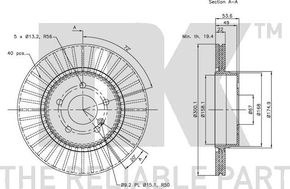 NK 203389 - Kočioni disk www.molydon.hr