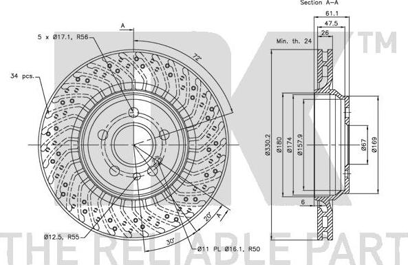 NK 313385 - Kočioni disk www.molydon.hr