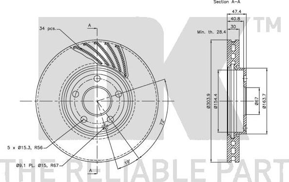 NK 203386 - Kočioni disk www.molydon.hr