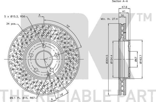 NK 203381 - Kočioni disk www.molydon.hr