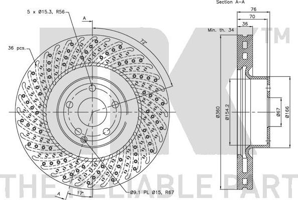 NK 313383 - Kočioni disk www.molydon.hr