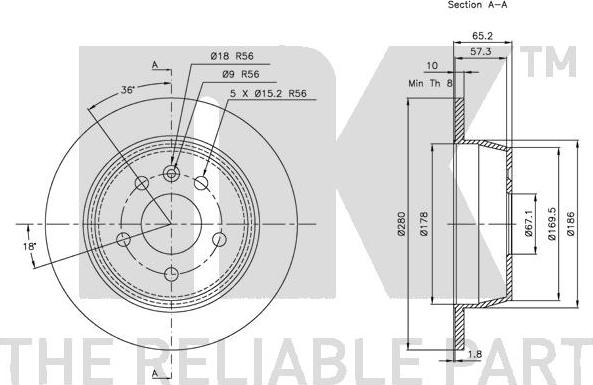 NK 313333 - Kočioni disk www.molydon.hr