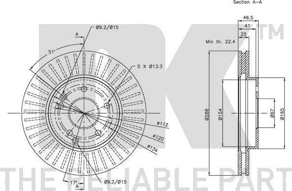 NK 203332 - Kočioni disk www.molydon.hr