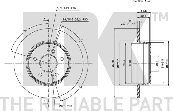 NK 203326 - Kočioni disk www.molydon.hr