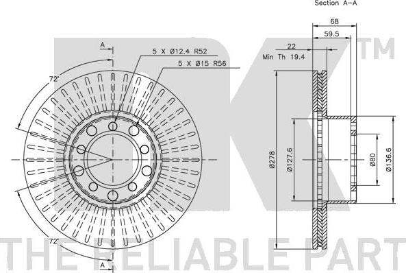 NK 203322 - Kočioni disk www.molydon.hr