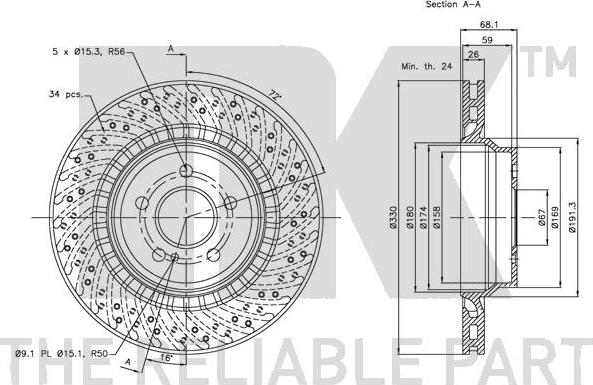 NK 203379 - Kočioni disk www.molydon.hr