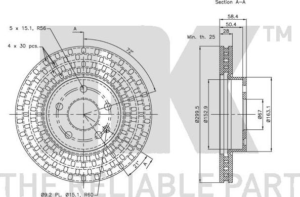 NK 313375 - Kočioni disk www.molydon.hr