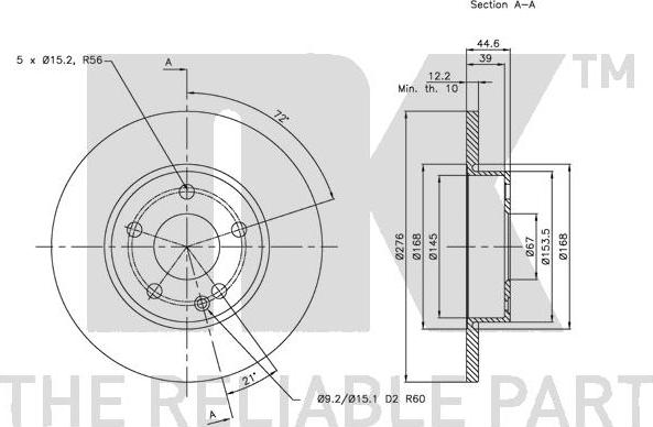 NK 313371 - Kočioni disk www.molydon.hr