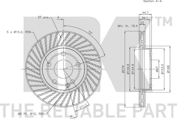 NK 313372 - Kočioni disk www.molydon.hr