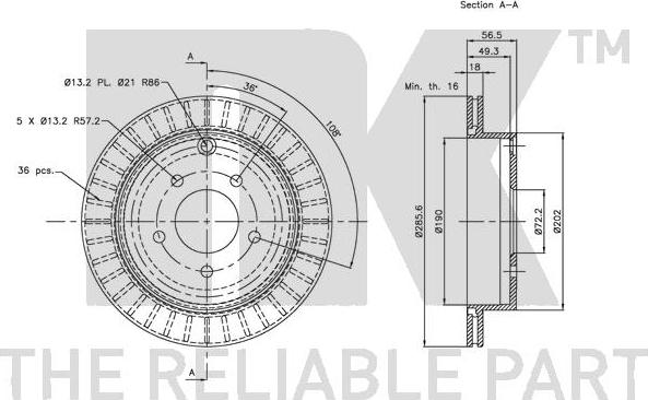 NK 203242 - Kočioni disk www.molydon.hr