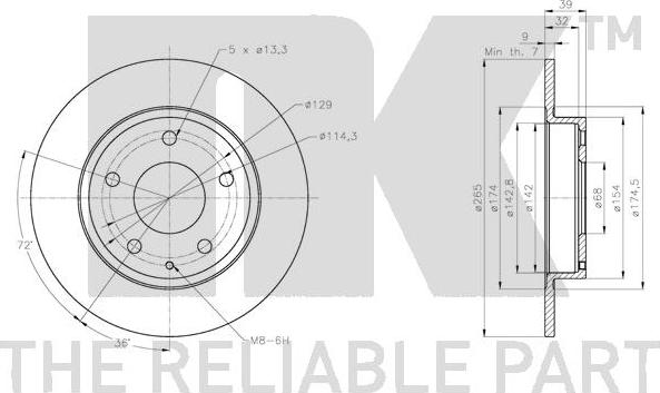 NK 313283 - Kočioni disk www.molydon.hr