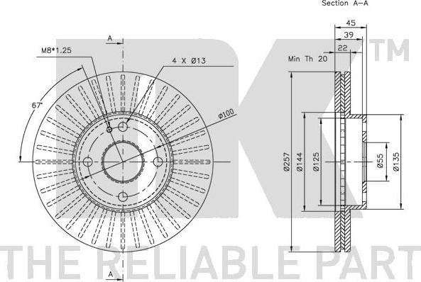 NK 203230 - Kočioni disk www.molydon.hr