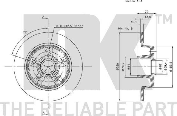 NK 203233 - Kočioni disk www.molydon.hr