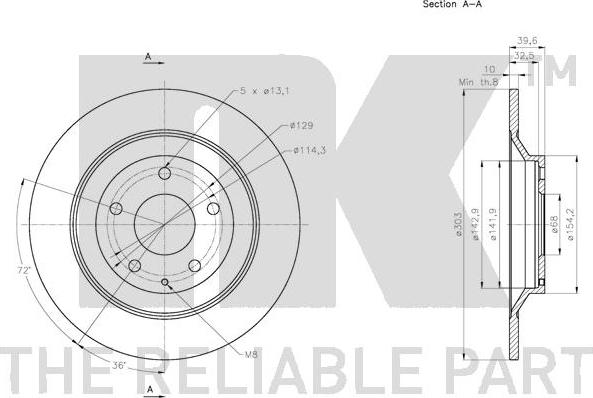 NK 203279 - Kočioni disk www.molydon.hr