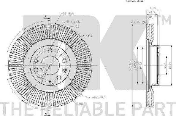 NK 203274 - Kočioni disk www.molydon.hr