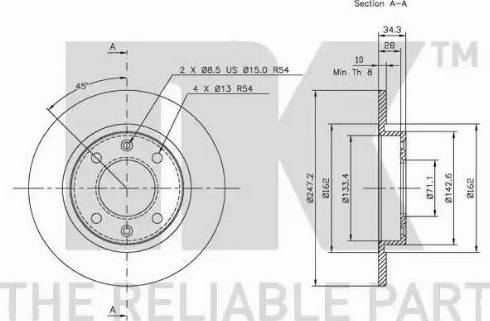 NK 313716 - Kočioni disk www.molydon.hr