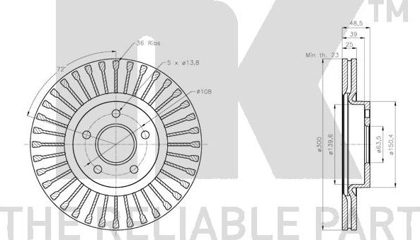 NK 202591 - Kočioni disk www.molydon.hr