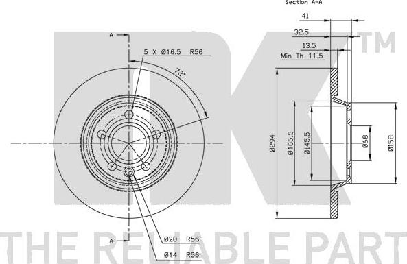 NK 312552 - Kočioni disk www.molydon.hr