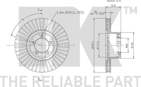 NK 202511 - Kočioni disk www.molydon.hr