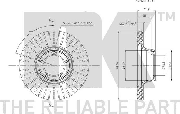 NK 202518 - Kočioni disk www.molydon.hr