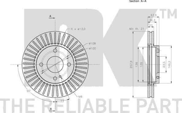 NK 202580 - Kočioni disk www.molydon.hr