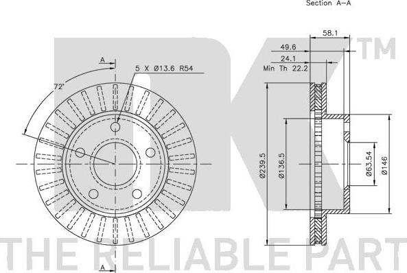 NK 202530 - Kočioni disk www.molydon.hr