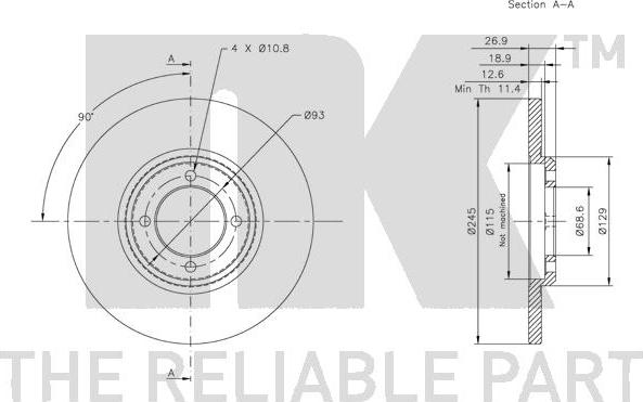 NK 202520 - Kočioni disk www.molydon.hr