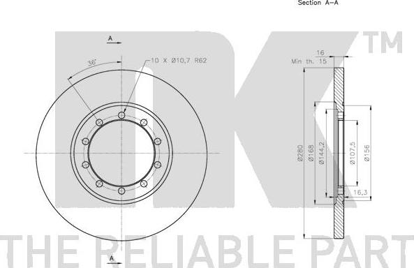 NK 312577 - Kočioni disk www.molydon.hr