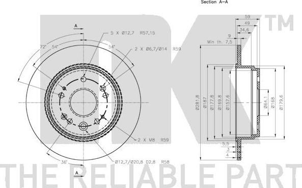 NK 312644 - Kočioni disk www.molydon.hr