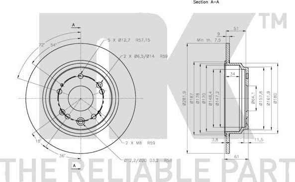 NK 202645 - Kočioni disk www.molydon.hr