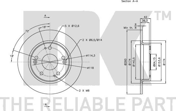 NK 202641 - Kočioni disk www.molydon.hr