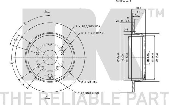 NK 202642 - Kočioni disk www.molydon.hr