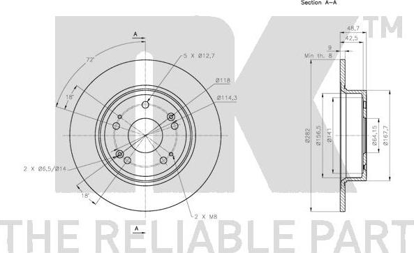 NK 202650 - Kočioni disk www.molydon.hr