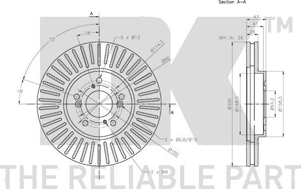 NK 202658 - Kočioni disk www.molydon.hr