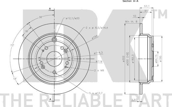 NK 312664 - Kočioni disk www.molydon.hr