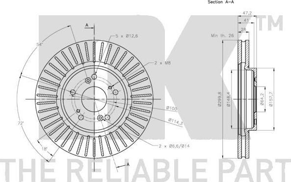 NK 202660 - Kočioni disk www.molydon.hr