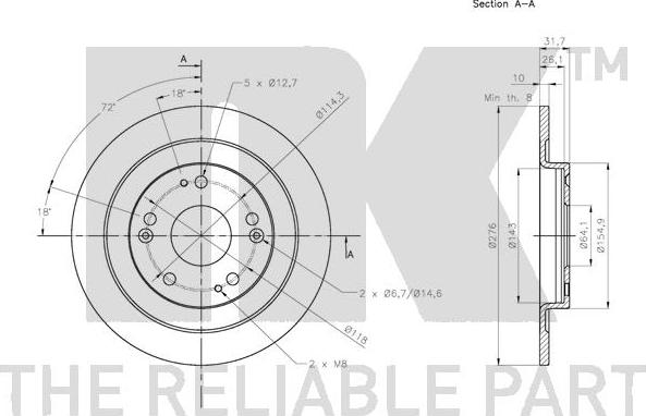 NK 202663 - Kočioni disk www.molydon.hr