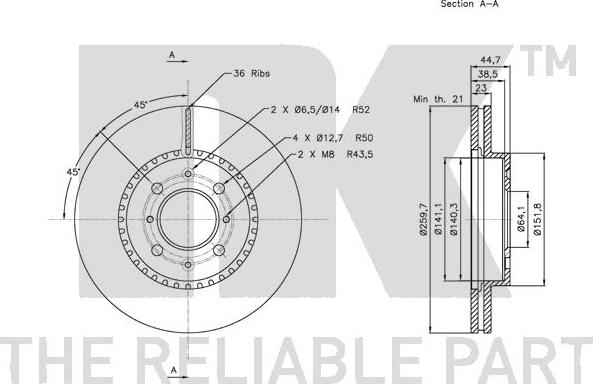 NK 202632 - Kočioni disk www.molydon.hr