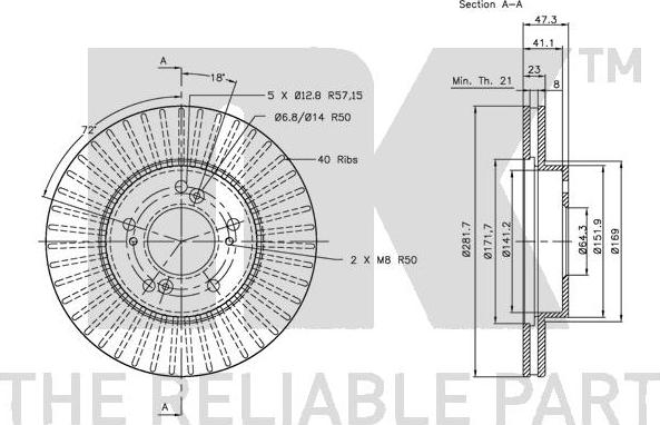 NK 312626 - Kočioni disk www.molydon.hr