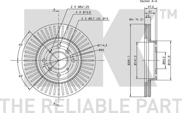 NK 202620 - Kočioni disk www.molydon.hr