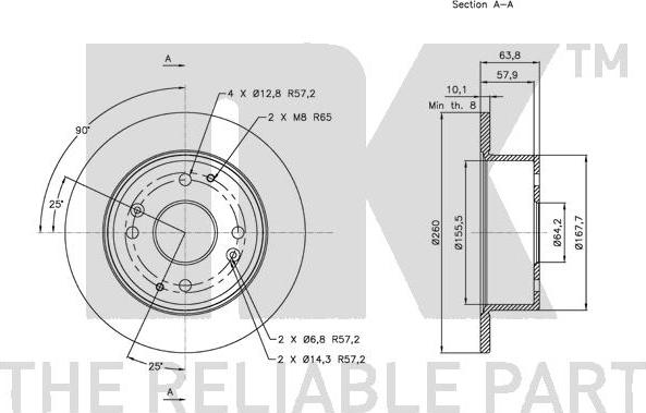 NK 312623 - Kočioni disk www.molydon.hr