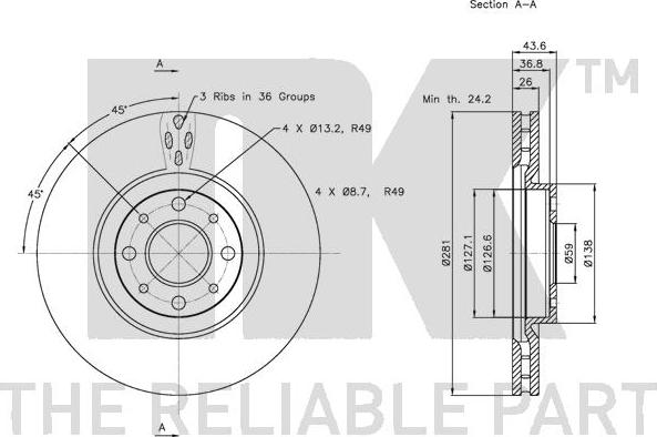 NK 312344 - Kočioni disk www.molydon.hr