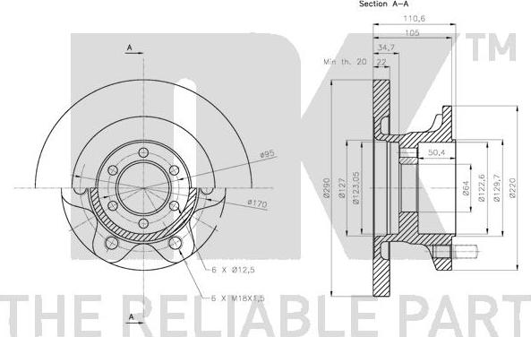 NK 202358 - Kočioni disk www.molydon.hr