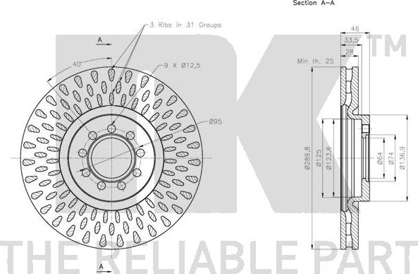 NK 202357 - Kočioni disk www.molydon.hr