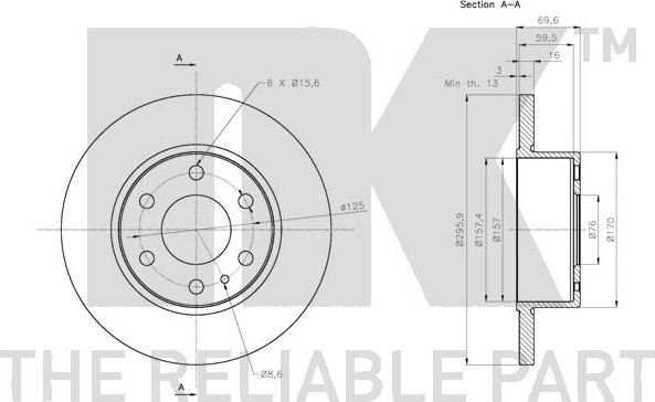 NK 202360 - Kočioni disk www.molydon.hr