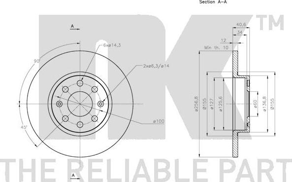 NK 202363 - Kočioni disk www.molydon.hr