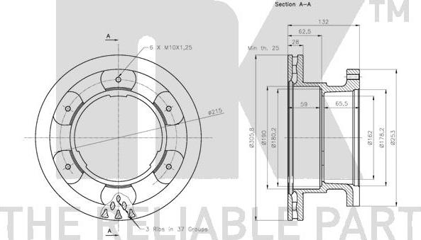 NK 312362 - Kočioni disk www.molydon.hr