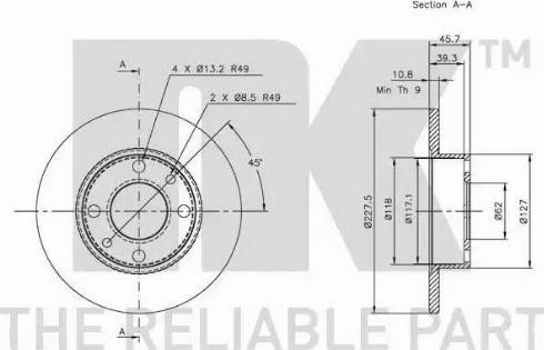 NK 312302 - Kočioni disk www.molydon.hr